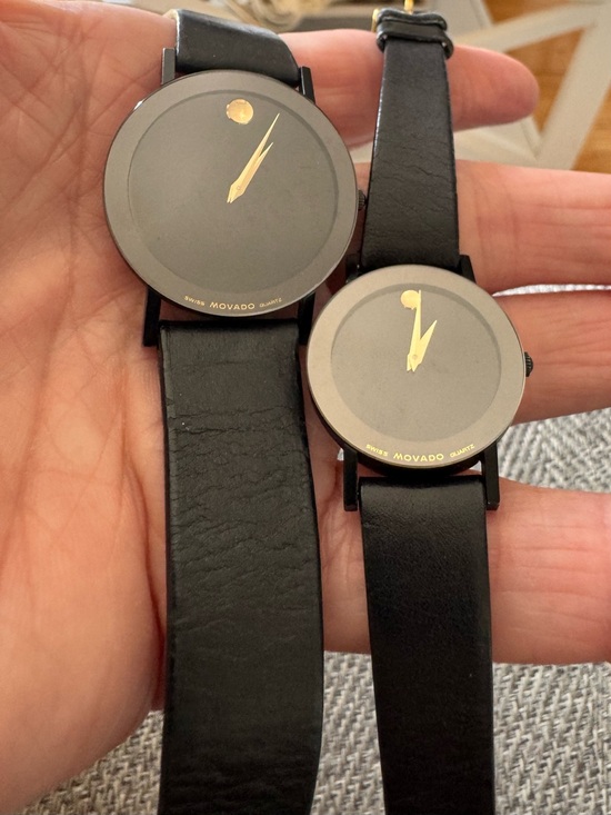 Movado Other - His&Hers Movado Classic Black Museum Watches w/ Gold Accents
$300pair or $150ea.